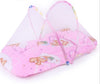 Portable Foldable Baby Kids Infant Bed Dot Zipper Mosquito Net Tent Sleeping Cushion